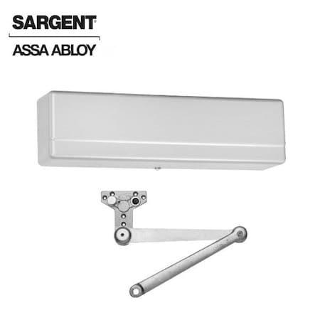 Sargent 1431 Series Surface Mechanical Closer Heavy Duty Parallel Arm with Positive Stop Sprayed Aluminum En SRG-1431-PS-EN